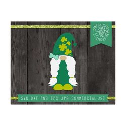 St Patrick's Day Gnome SVG Instant Download, St Patricks Day SVG, Irish Gnome Girl, Shamrock Svg Lucky Gnome svg, St Pat