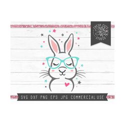 Bunny SVG Cut File, Bunny Face SVG for Cricut, Instant Download, Easter Bunny Svg, Rabbit SVG, Cute Bunny Clipart, Rabbi