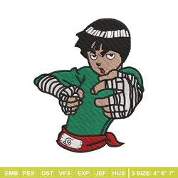 Rock lee embroidery design, Naruto embroidery, Anime design, Embroidery file, Digital download, Embroidery shirt