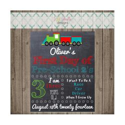 First Day of School Sign - Last Day of School Sign - Printable 8x10 First Day of School Photo Prop