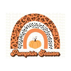 Pumpkin Season Png | Pumpkin Png | Fall Design | Rainbow Png | Fall Png | Autumn | Retro | Digital Download | Instant Do