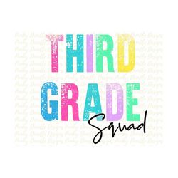 Back to school, Third Grade Squad Printable, PNG, First Day Of School, School Png, School printable, School Sublimation