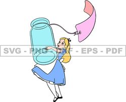 Alice in Wonderland Svg, Alice Svg, Cartoon Customs SVG, EPS, PNG, DXF 54