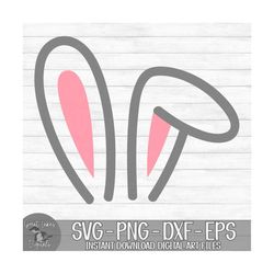 Bunny Ears - Instant Digital Download - svg, png, dxf, and eps files included! Easter Bunny, Rabbit Ears