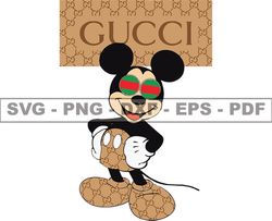 Gucci Mickey Mouse Svg, Fashion Brand Logo 45
