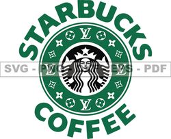 Louis Vuitton Svg Starbucks, Fashion Brand Logo 230
