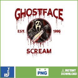 Horror movies characters ghostface Png, Movie character Png, commercial use, Movie PNG, Halloween Png, Png for Shirt