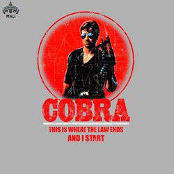 Cobra Movie Retro Sublimation PNG Download