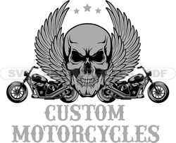 Motorcycle svg logo, Motorbike SVG PNG, Harley Logo, Skull SVG Files, Motorcycle Tshirt Design, Digital Download 271