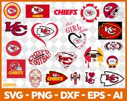 Kansas city Chiefs Svg , Football Team Svg, Cricut, Digital Download ,Team Nfl Svg 17