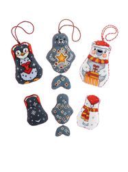 Cross Stitch Kit - Christmas Toys - Embroidery Kit - Needlework Kit - DIY Kit