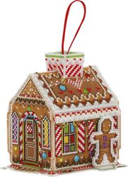 Cross Stitch Kit - Gingerbread House - Christmas - Embroidery Kit - Needlework Kit - DIY Kit