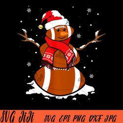 funny football snowman png, christmas football png, christmas png