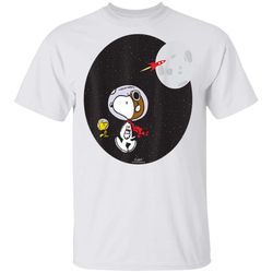 Peanuts Snoopy Woodstock Space Moon T-Shirt