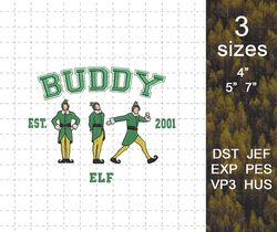 Buddy Elf Est 2001 Embroidery Machine Design, Merry Xmas 2023 Embroidery Design, Christmas Story Embroidery Design, Inst