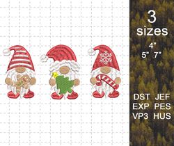 Christmas Gnome Embroidery Machine Design, Merry Xmas 2023 Embroidery Design, Christmas Vibes Embroidery File