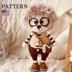 Hedgehog toys amigurumi pattern, Hedgehog stuffed animal plushie pdf pattern, Crochet hedgehog gifts pattern, crochet
