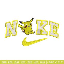 Nike pikachu embroidery design, Pokemon embroidery, Nike design, Embroidery shirt, Embroidery file, Digital download
