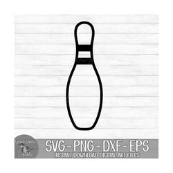 Bowling Pin - Instant Digital Download - svg, png, dxf, and eps files included!