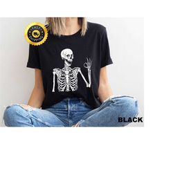 Funny Halloween Skeleton Shirt, Skeleton Shirt, Funny Dead Inside Sarcastic Skeleton Shirt, Halloween Skeleton Shirt, Cu