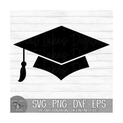 Graduation Cap - Last Day of School, Graduate, Senior - Instant Digital Download - svg, png, dxf, and eps files included