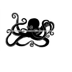 Octopus 8 SVG, Octopus SVG, Squid Svg, Kraken Svg, Octopus Clipart, Octopus Files for Cricut, Cut Files For Silhouette,