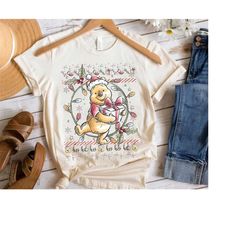 Disney Christmas Winnie The Pooh Ugly Christmas Sweater Shirt, Disneyland Christmas Matching Family Shirts, Christmas Sq