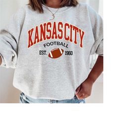 Kansas City Sweatshirt T-Shirt, Vintage Kansas City Football Crewneck Sweatshirt, Chief Sweatshirt, Chief T-Shirt, Kansa