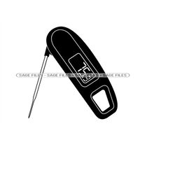 Digital Meat Thermometer SVG, Cooking Thermometer Svg, BBQ Svg, Clipart, Files for Cricut, Cut Files For Silhouette, Png