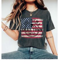 Try That In A Small Town I Stand With Adlean Comfort Colors Shirt, American Flag Quote, Jason Aldean Shirt, Country Musi