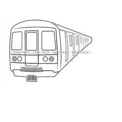 Subway Train 2 SVG, Subway Train Svg, Metro Svg, Subway Svg, Subway Train Clipart, Files for Cricut, Cut Files For Silho