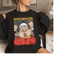 Home Malone Shirt, Home Alone Parody Celebrity Ugly Sweater, Home Malone Ugly Christmas, Home alone Sweatshirt