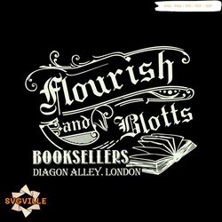 Flourish And Blotts Dragon Alley London SVG Digital File
