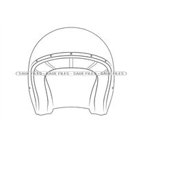 Motorcycle Helmet Outline 2 SVG, Motorcycle Helmet Clipart, Motorcycle Helmet Files for Cricut, Cut Files For Silhouette