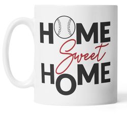 Home Sweet Home Mug, Baseball Mug, Baseball Gifts