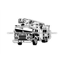 Fire Truck 6 Svg, Fire Truck Svg, Fire Enngine Svg, Fire Truck Cut Files, Fire Truck Files for Cricut, Fire Truck Clipar