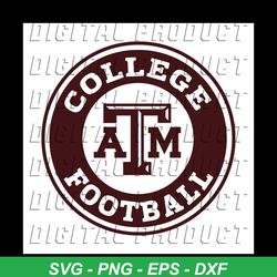 College Texas A&M Aggles football svg