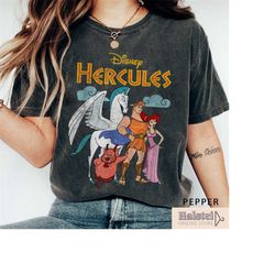 Vintage 90's Disney Hercules Comfort Colors Shirt, Megara Hades Zeus Magic Kingdom Shirt, Disney Vacation, Disneyworld S