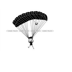 Parachuting 3 Svg, Parachute Svg, Parachuting Clipart, Parachuting Files for Cricut, Parachuting Cut Files For Silhouett
