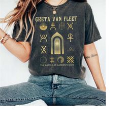 Comfort Color Greta Van Fleet TShirt,  Van Fleet Dreams In Gold, Greta Van Fleet T Shirt, Gvf Starcatcher Shirt, music b