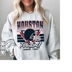 Houston Football Sweatshirt, Vintage Houston Football Sweatshirt, Houston Football Shirt, Houston Fans Gift, Football Te
