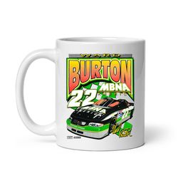 Vintage Ward Burton Mug, Car Mug, Racing Car Mug