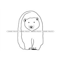 polar bear 5 svg, polar bear svg, polar bear png, polar bear design, polar bear clipart, polar bear cut files, png, dxf
