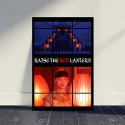 Raise the Red Lantern Movie Poster Movie Print, Wall Art, Room Decor, Home Decor, Art Poster For Gift, Living Room Decor