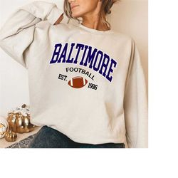 Baltimore Football Sweatshirt, Baltimore Ravens T- Shirt, Vintage Style Baltimore Football Shirt, Football Sweatshirt, F