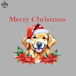 Golden Retriever Christmas Dogs Pets Dog Lovers Holidays with Pets Sublimation PNG Download