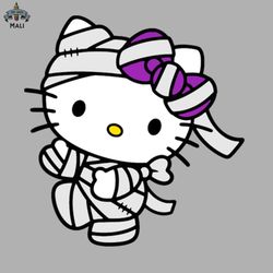 Halloween Mummy Kitty Sublimation PNG Download