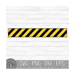 Caution Tape - Instant Digital Download - svg, png, dxf, and eps files included! Construction, Black and Yellow
