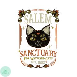 Salem Sanctuary For Wayward Cats Esst 1692 SVG File For Cricut