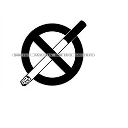 No Smoking SVG, Stop Smoking Svg, No Smoking Clipart, No Smoking Files for Cricut, No Smoking Cut Files For Silhouette,
